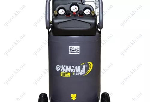 Фото 1- Компресор одноциліндровий SIGMA REFINE 2кВт 335л/хв 8бар 78л 2 крана