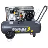 Фото 2 - Компресор ремінний двоциліндровий SIGMA REFINE 2кВт 385л/хв 10бар 50л