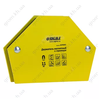 Фото 1- Магнит для сварки трапеция SIGMA 11кг 78×32×47×28.5мм (30,45,60,90,75,135°)
