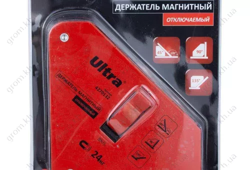 Фото 1- Магнит для сварки отключаемый ULTRA 24кг 135×130×151мм (45,90,135°)