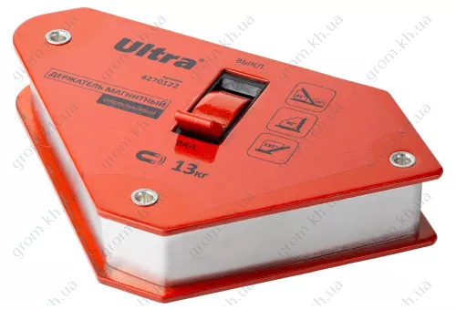 Фото 1- Держатель магнитный отключаемый ULTRA 13кг 100×95×110мм (45,90,135°)
