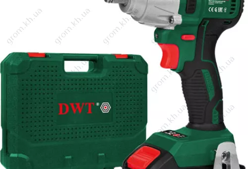 Фото 1- Аккумуляторный ударный гайковерт DWT ABW-20 D