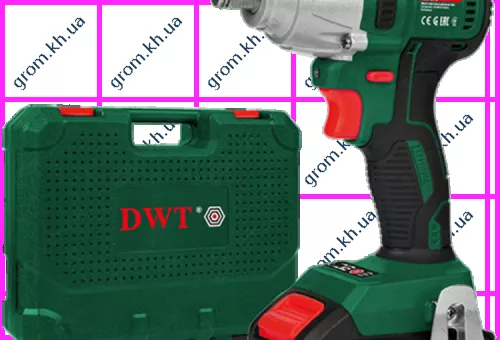 Фото 1- Аккумуляторный ударный гайковерт DWT ABW-20 D-2 BMC