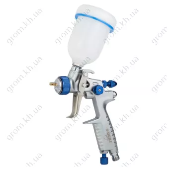 Фото 1- Краскораспылитель REFINE LVMP Ø1.4мм 170-285л/мин 2-2.5бар (хром) в/б 600мл (пласт)