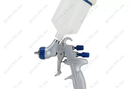 Фото 1- Краскораспылитель REFINE LVMP Ø1.3 мм 170-285 л/мин 2-2.5 бар в/б 600 мл (пласт)