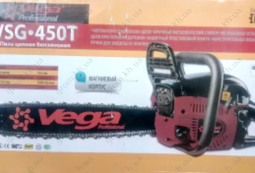 Фото 1- Бензопила VEGA VSG-450T (2 шины 2 цепи)
