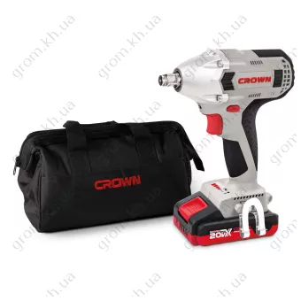 Фото 1- Ударний акумуляторний гайковерт Crown CT22021HX