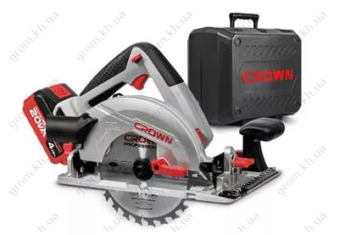 Фото 1- Аккумуляторная циркулярная пила Crown CT25002-165HX-4 BMC