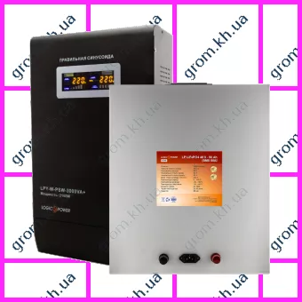 Фото 1- Комплект резервного живлення LogicPower ДБЖ W3000VA + літієва (LifePo4) батарея 5200W