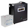 Фото 9 - Комплект резервного питания для котла LogicPower ИБП W500 + мультигелевая батарея 590W