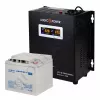 Фото 5 - Комплект резервного питания для котла LogicPower ИБП W500 + мультигелевая батарея 520W