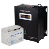 Фото 8 - Комплект резервного питания для котла LogicPower ИБП W500 + мультигелевая батарея 520W
