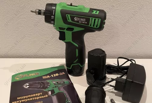Фото 1- Шуруповерт акумуляторний Flinke ША-12В-2А