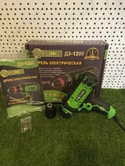 Фото 1- Мережевий дриль-шуруповерт Flinke ДЕ-1200