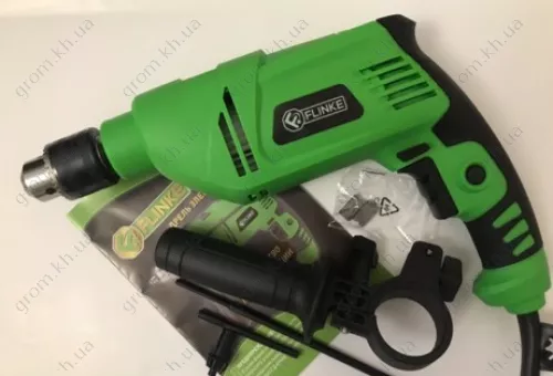 Фото 1- Дрель электрическая ударная Flinke ДЭУ-1300