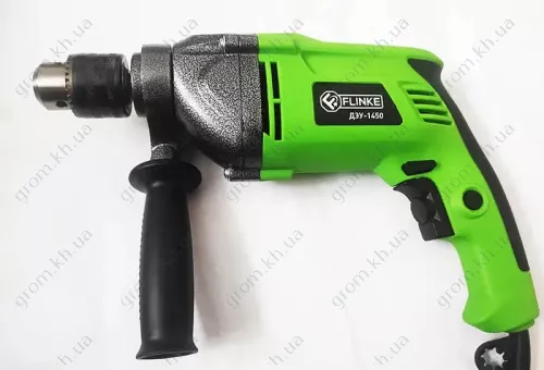 Фото 1- Дрель электрическая ударная Flinke ДЭУ-1450