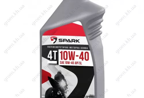 Фото 1- Масло моторное для малых 4-х тактных двигателей SPARK 4T 10W-40 API SL 1л