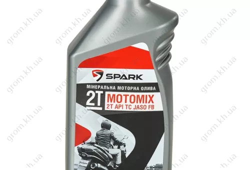 Фото 1- Масло моторное для малых 2-х тактных двигателей SPARK 2T API TC ASO FB 1 л ПЕ