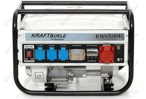 Фото 1- Бензиновий генератор Kraft & Dele KW6500B