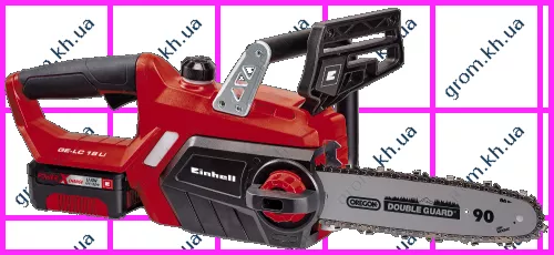 Фото 1- Акумуляторна ланцюгова пилка Einhell X-Change GE-LC 18 Li Kit