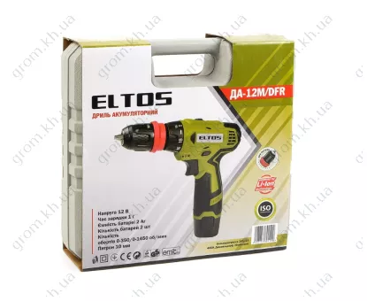Фото 1- Шуруповерт акумуляторний Eltos ТАК-12М/DFR (Знімний патрон)