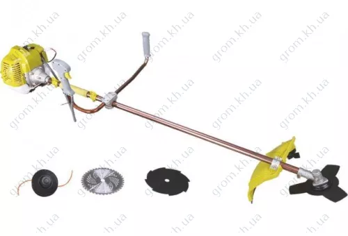 Фото 1- Бензокоса Eltos БГ-5500 (3 ножі, 1 котушка)