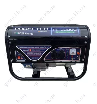 Фото 1- Бензиновий генератор Profi-tec PE-3300G (3.3 кВт, ручний стартер)