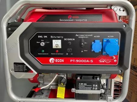 Фото 1- Бензиновий генератор Edon PT-9000A-S
