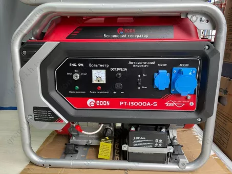 Фото 1- Бензиновий генератор Edon PT-13000A-S