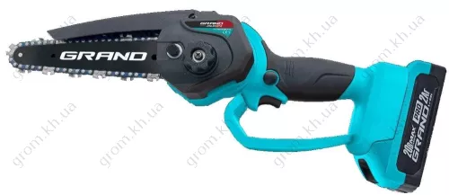 Фото 1- Акумуляторна ланцюгова пилка Grand АПЦ-20V/6″-2 Pro (2 Акумулятори по 2 А)