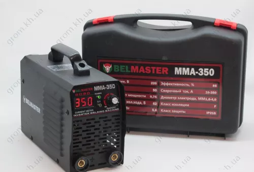 Фото 1- Зварювальний інвертор Belmaster ММА-350 кейс (дисплей)