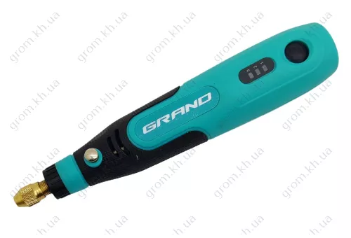 Фото 1- Гравер аккумуляторный Grand МГ-3,7 Li (комплект насадок, зарядка от USB)