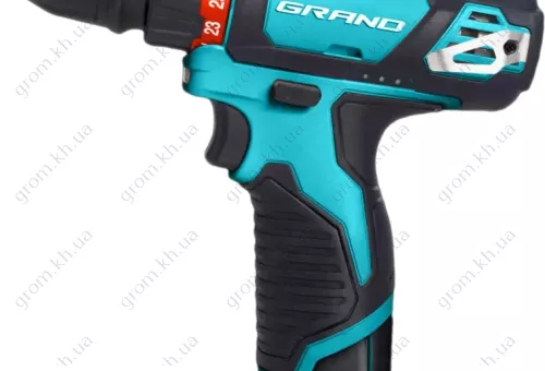 Фото 1- Шуруповерт аккумуляторный Grand ДА-12 DFR/PRO (2 аккумулятора, 2 А/ч, кейс)