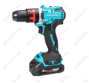 Фото 1- Шуруповерт аккумуляторный Grand ДА-21 UBL/Pro (Ударный, Бесщеточный, 45 Н/м, 2 А/ч )