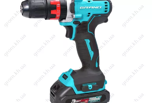 Фото 1- Шуруповерт аккумуляторный Grand ДА-21 UBL/Pro (Ударный, Бесщеточный, 45 Н/м, 2 А/ч )