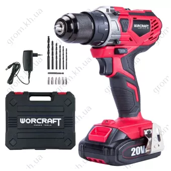 Фото 1- Акумуляторний шурупокрут Worcraft CD-S20LiWB