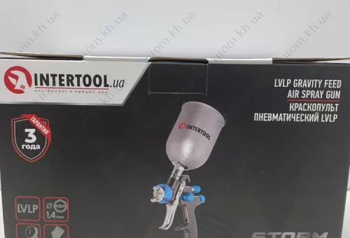 Фото 1- Краскопульт пневматический Intertool PT-0133