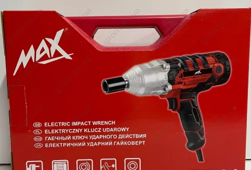 Фото 1- Електричний ударний гайковерт MAX MXEW01