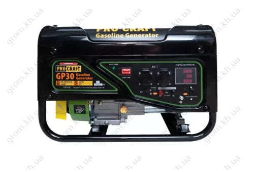 Фото 1- Бензиновий генератор Procraft GP30 UNIVERSAL