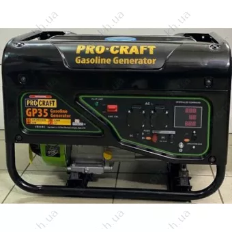 Фото 1- Бензиновий генератор Procraft GP35 UNIVERSAL