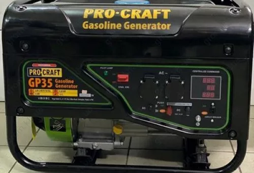 Фото 1- Бензиновий генератор Procraft GP35 UNIVERSAL