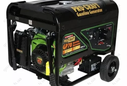 Фото 1- Бензиновий генератор Procraft GP70 UNIVERSAL