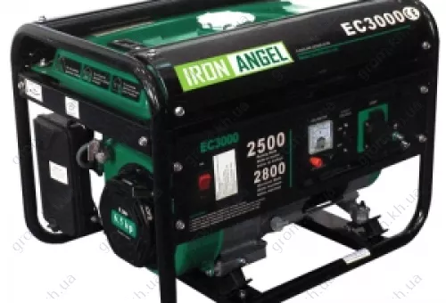 Фото 1- Бензиновый генератор Iron Angel EG 3000