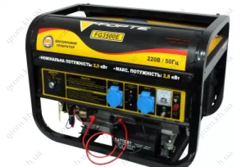 Фото 1- Бензиновый генератор Forte FG 3500E со стартером