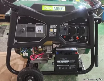 Фото 1- Бензиновий генератор Iron Angel EG 5500 EM
