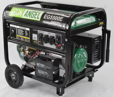 Фото 1- Бензиновый генератор Iron Angel EG 5500 E