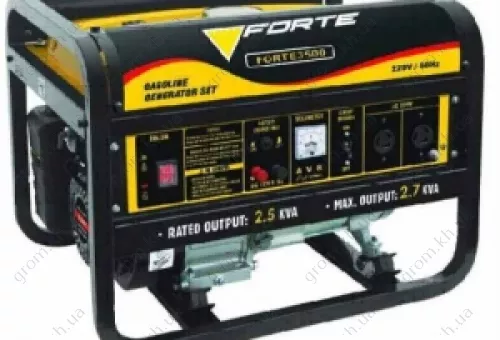 Фото 1- Бензиновий генератор Forte FG 3500