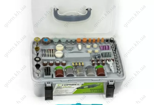 Фото 1- Гравер Vorskla ПМЗ 135/217 (кейс-чемодан, 217 насадок)