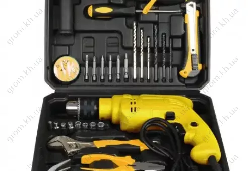 Фото 1- Дрель ударная Vorskla ПМЗ-750-30S (с набором инструментов 30 шт.)