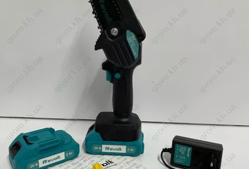 Фото 1- Акумуляторна ланцюгова пилка Revolt BCS 202